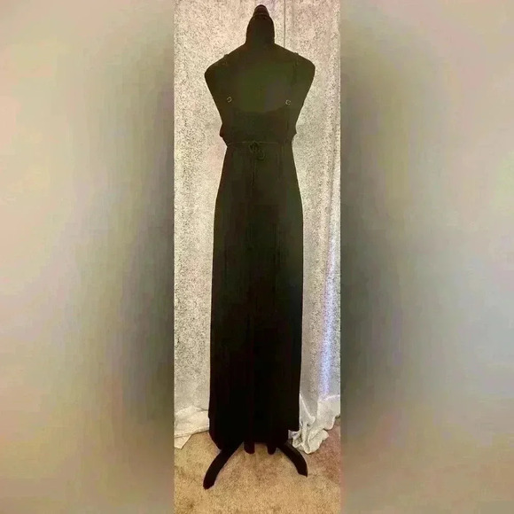 Beautiful Vintage black and silver maxi nightgown/Dress - Picture 2 of 2